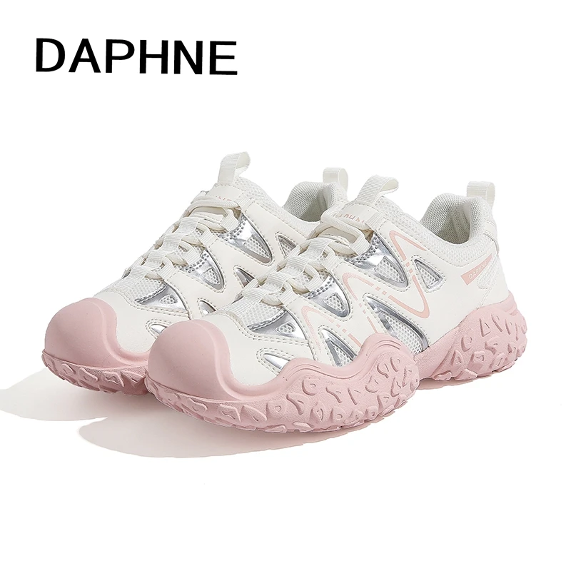 Daphne/达芙妮2025秋冬爆款厚底休闲鞋户外鞋女百搭加厚保暖女鞋