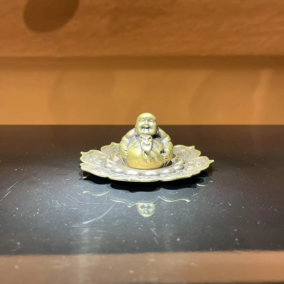 【央广非遗】笑口常开合金香插 茶周边配件（th160）