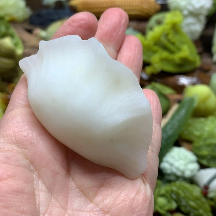 蛇纹石玉手把件未镶嵌十**冰