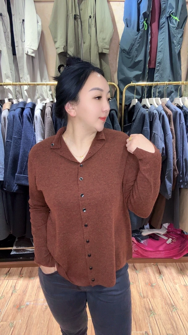 卓衣尚同款细毛衣开衫百搭