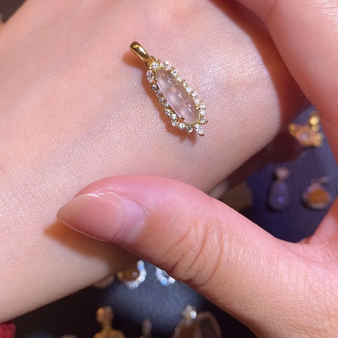 翡翠银S925镶嵌项链