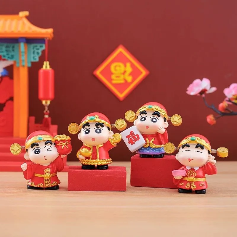 【小福星蜡笔小新】创意可爱蜡笔小新新年款桌面小摆件周边礼品公仔