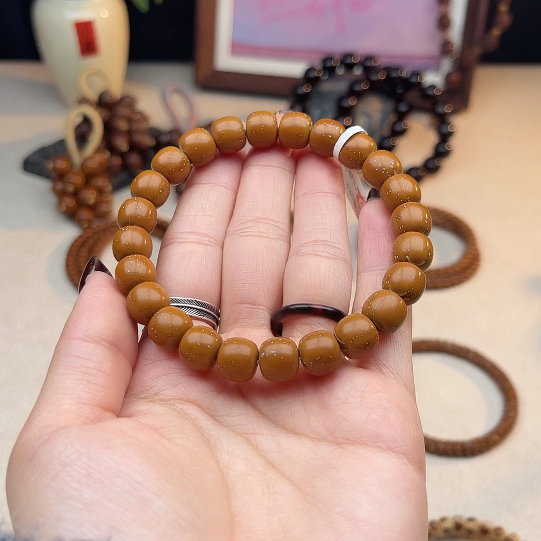 紫金鼠手串9➕实心毕业黄皮老型