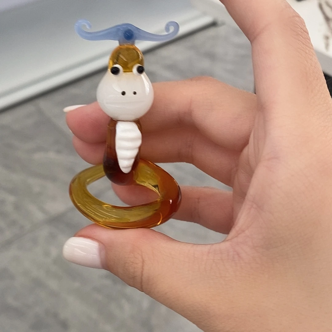 琉璃手工艺品官帽蛇