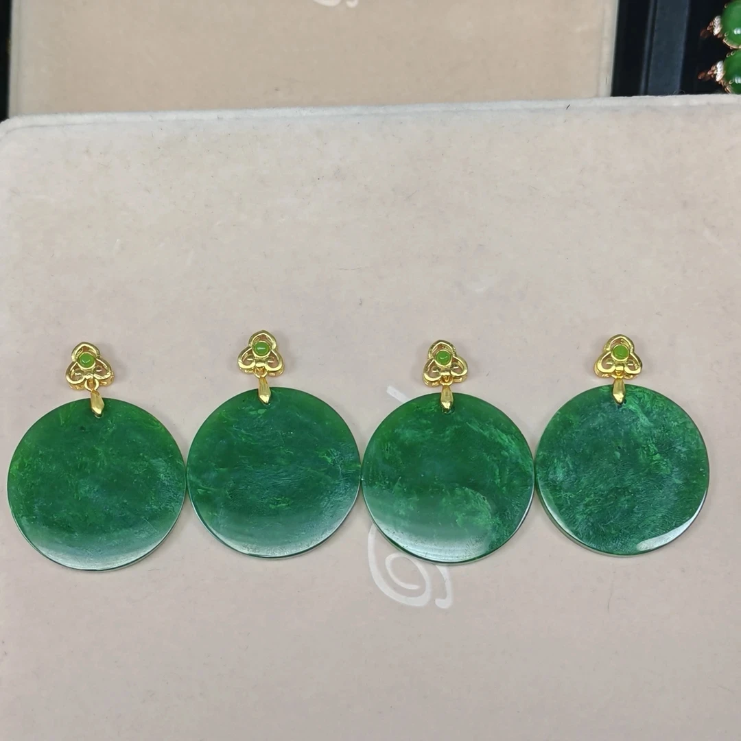 小-22尺寸和田碧玉上品精美无事牌挂件(随机发货其中一个)