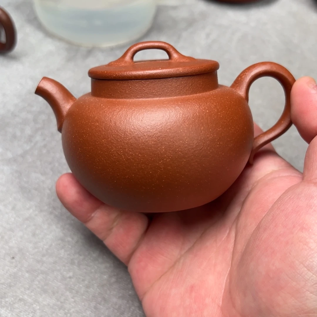 茶壶紫砂j****。160cc红降坡紫砂壶