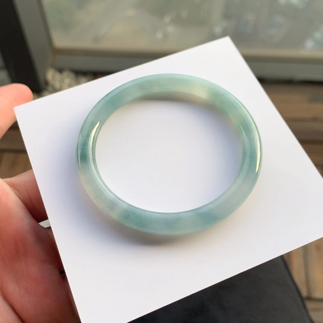 翡翠未镶嵌手镯88号54