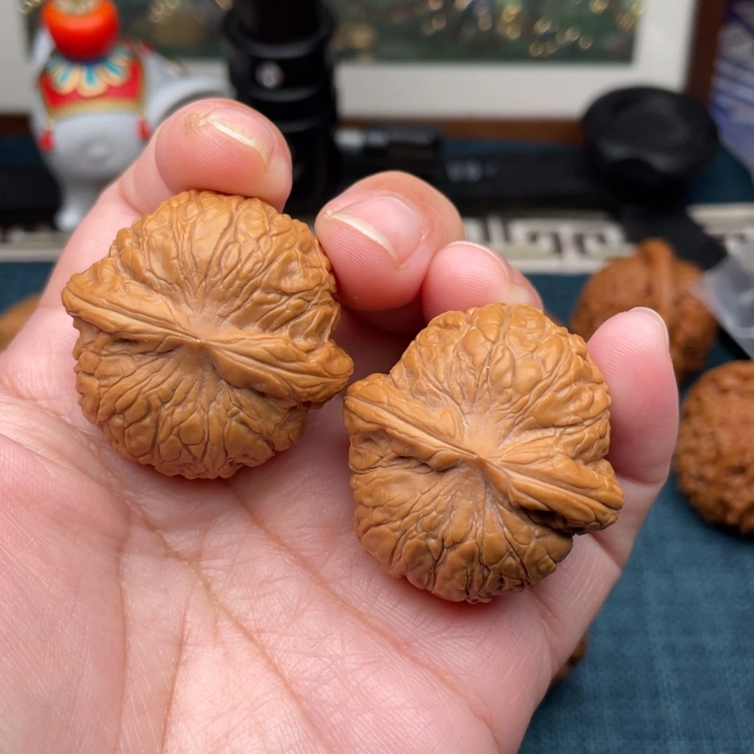 文玩核桃把件全品边肚同尺乾隆磨37