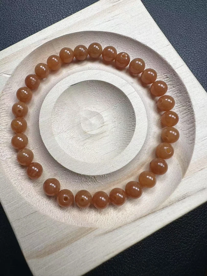 1缅料A货卡6mm咖啡黄 单珠（多样性发货）