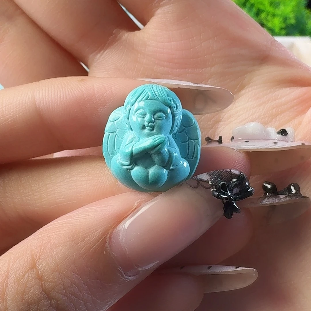 绿松石未镶嵌吊坠(不含链)