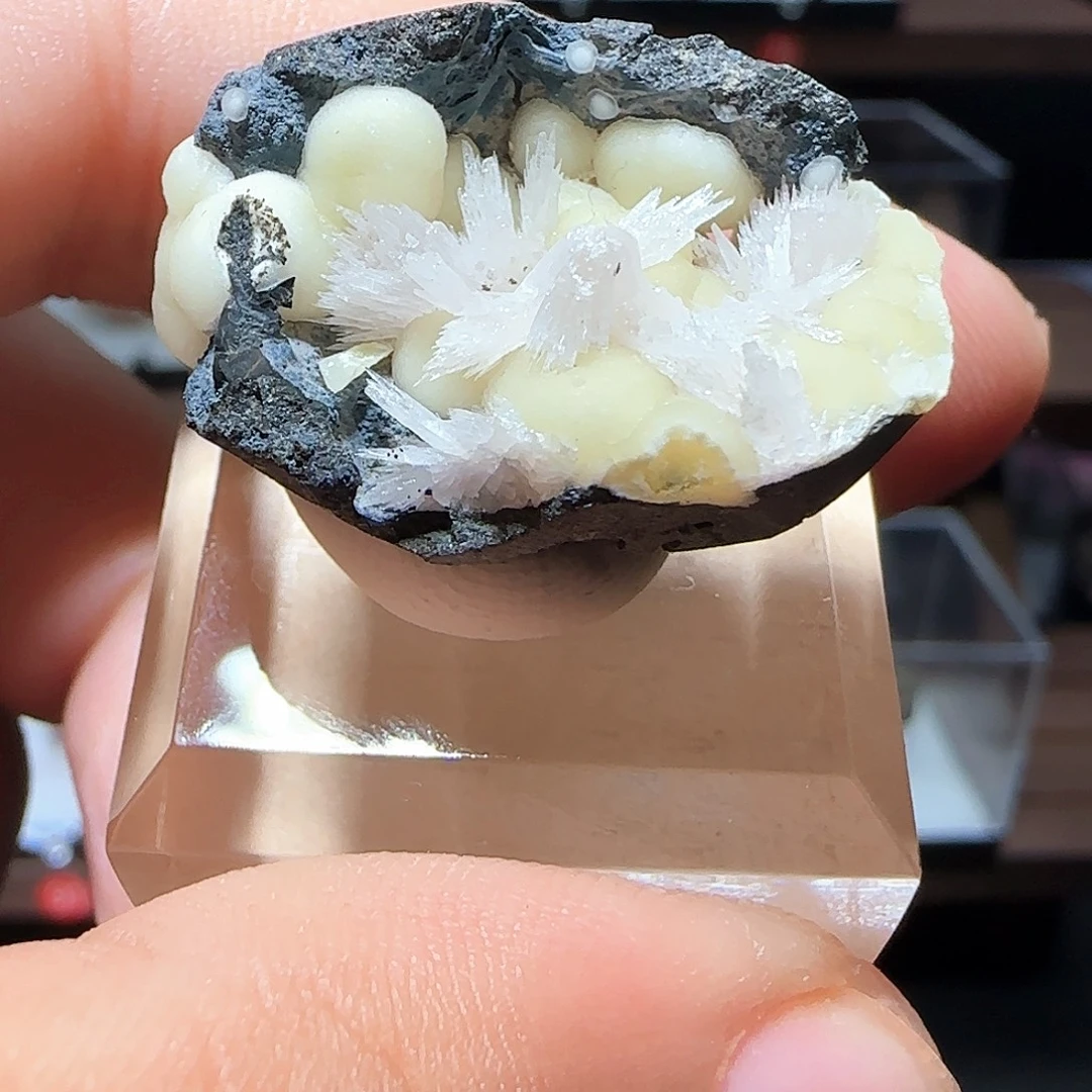 有机玻璃矿标摆件天然矿物