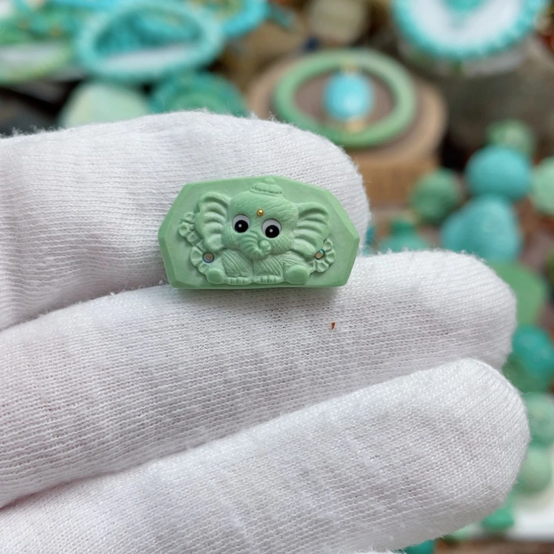 绿松石珠宝奇石未镶嵌