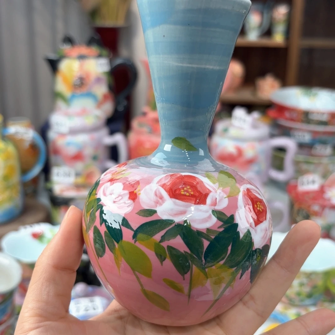 景德镇手绘高温釉下彩陶瓷茶具