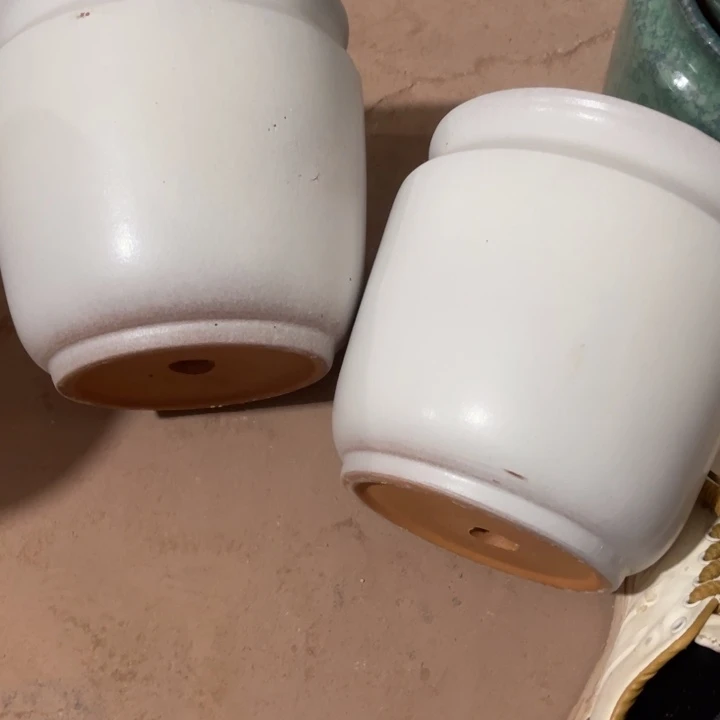 花盆紫砂口径20高度20两只小瑕疵