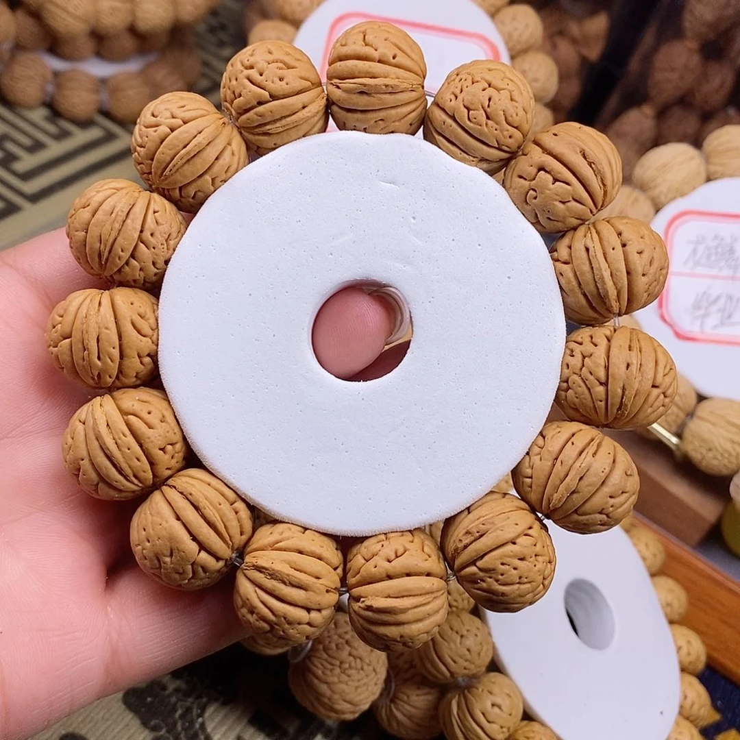 桃核手串核*老树金鱼肚21