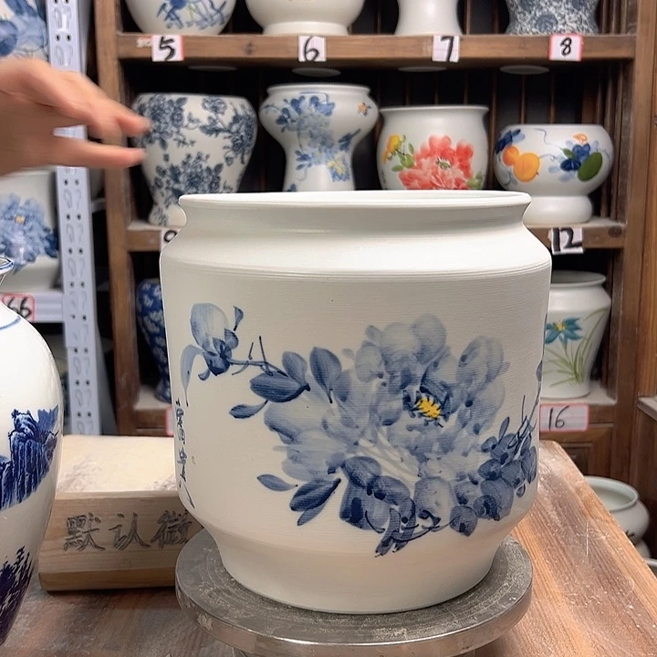 陶电饭煲兰兰牡丹陶瓷