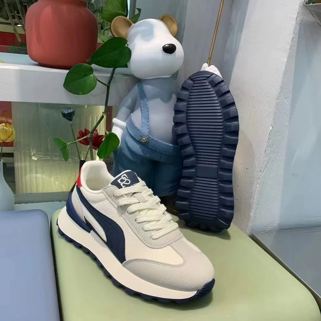 【爆款】2025春夏新款舒适百搭厚底网面软底潮鞋