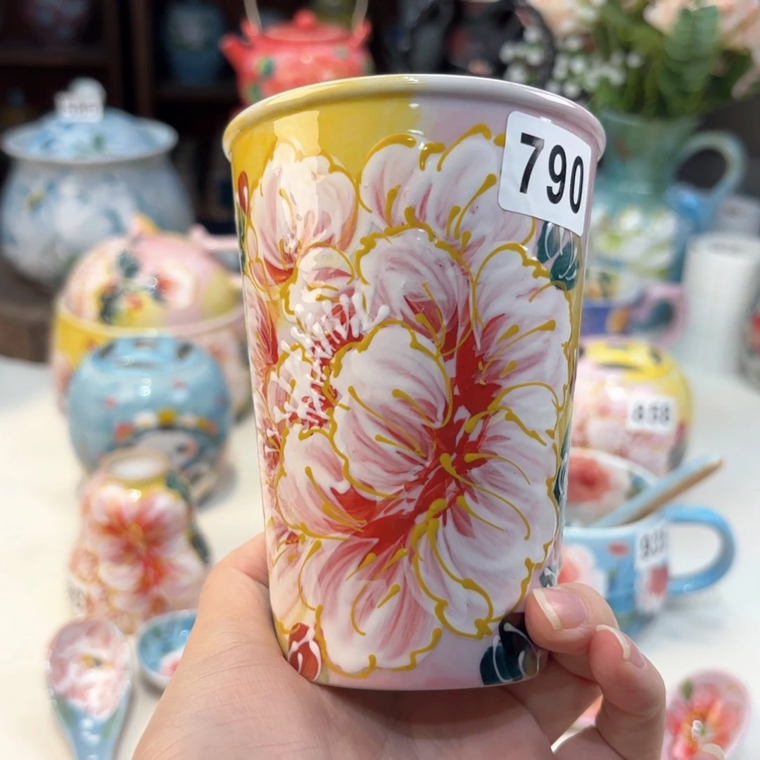 景德镇手绘高温釉下彩陶瓷茶具