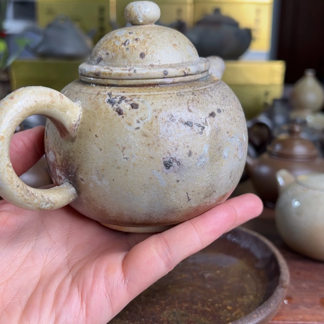 贵台龙窑柴烧茶壶A55