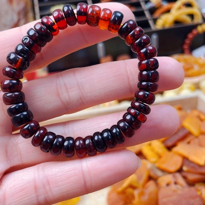 琥珀颈饰未镶嵌手串