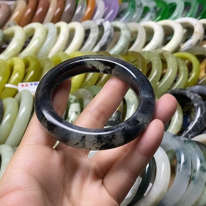 未镶嵌蛇纹石玉手镯