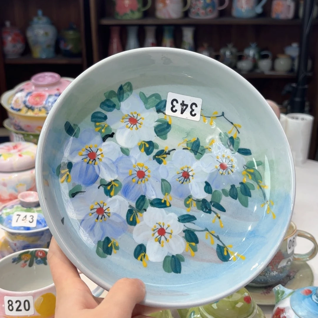 景德镇手绘高温釉下彩陶瓷茶具
