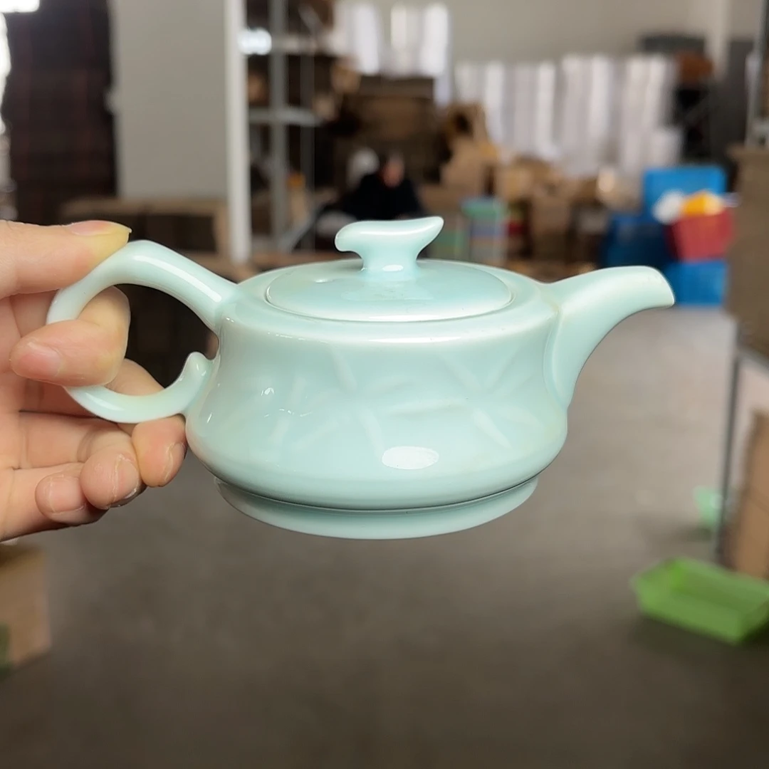 龙泉云间青瓷小米茶器