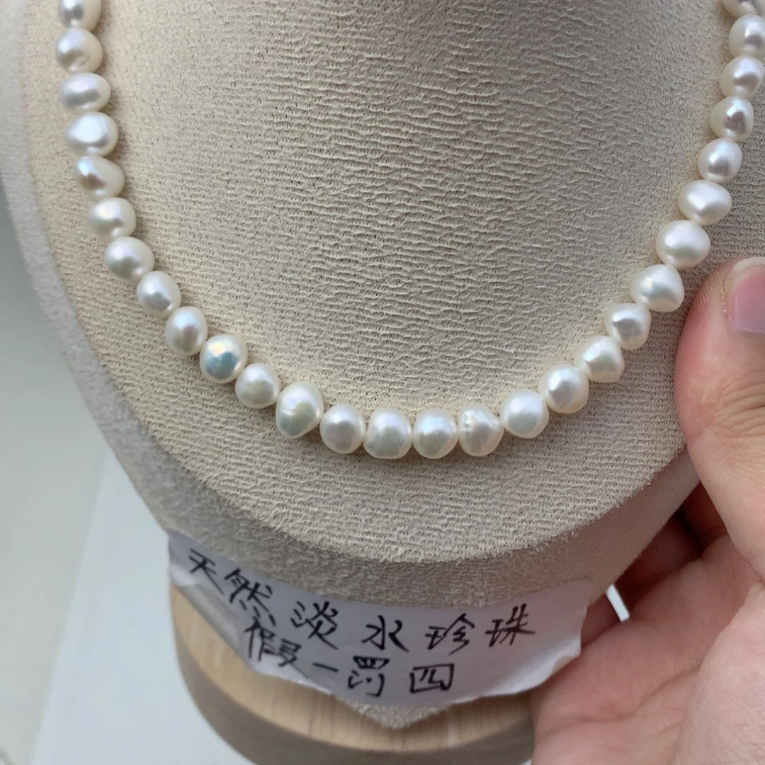 淡水珍珠颈饰银S925镶嵌