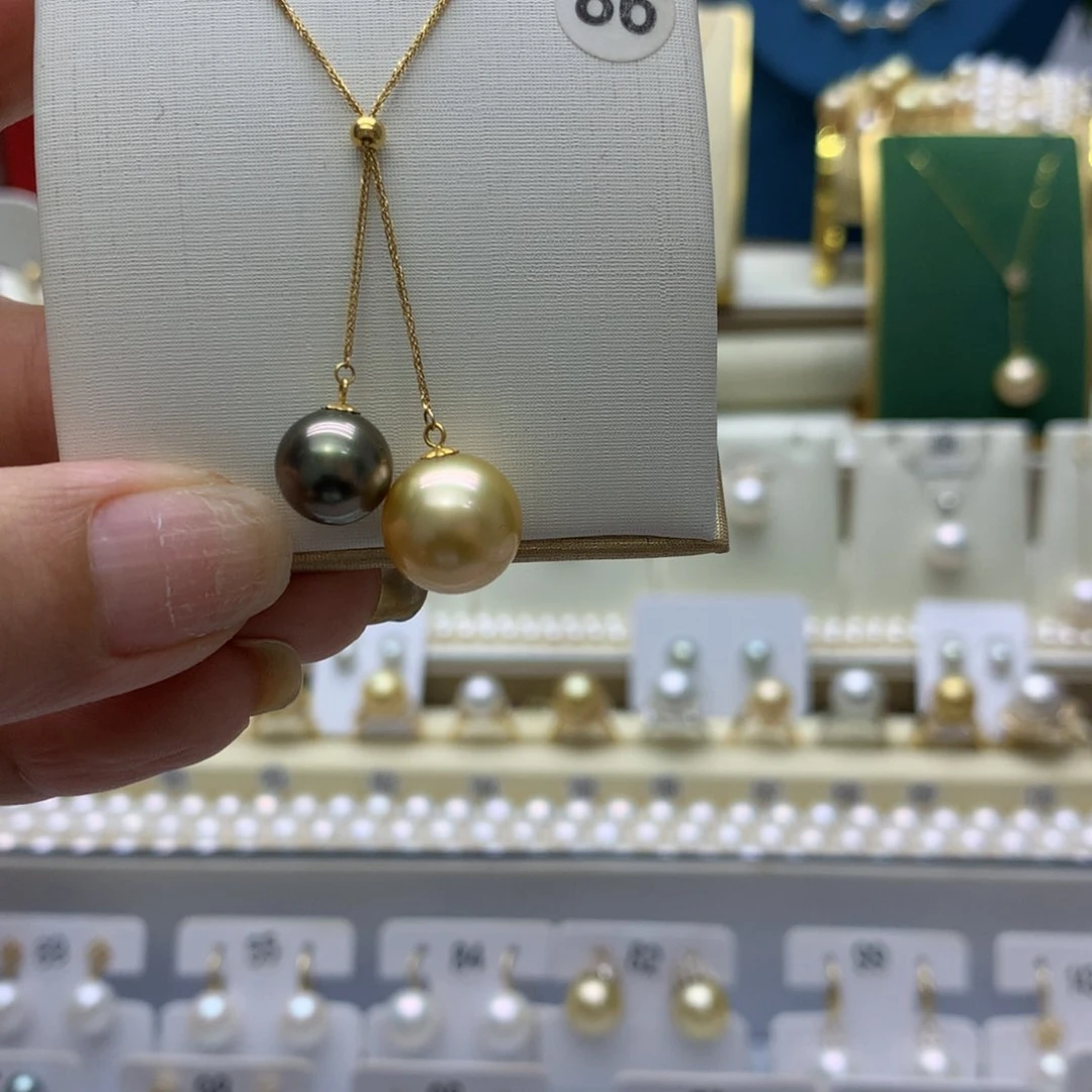 海水珍珠18K金镶嵌颈饰