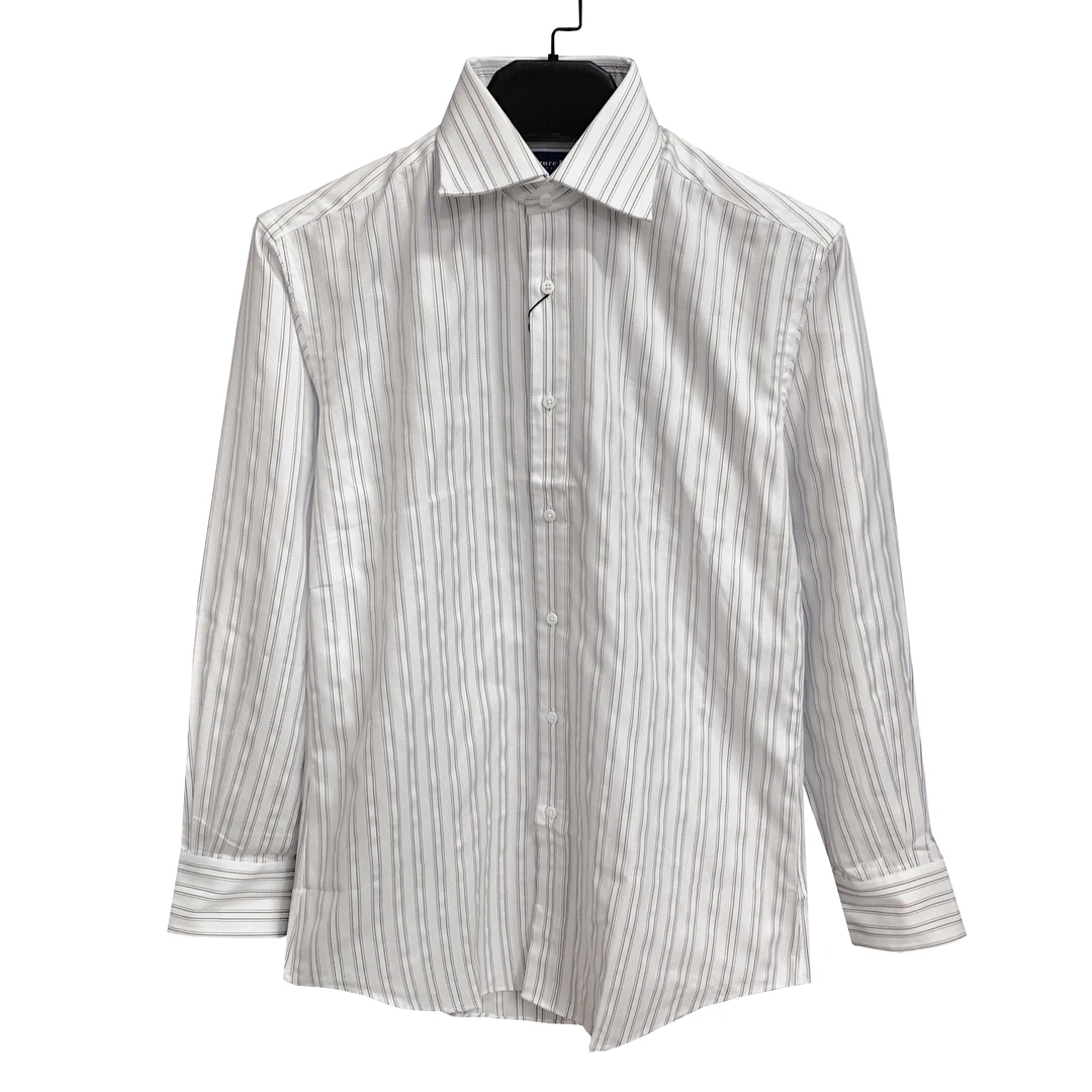 A爱其【高支高质感高克重】160支多种织贝壳扣100长绒棉好衬衫1864