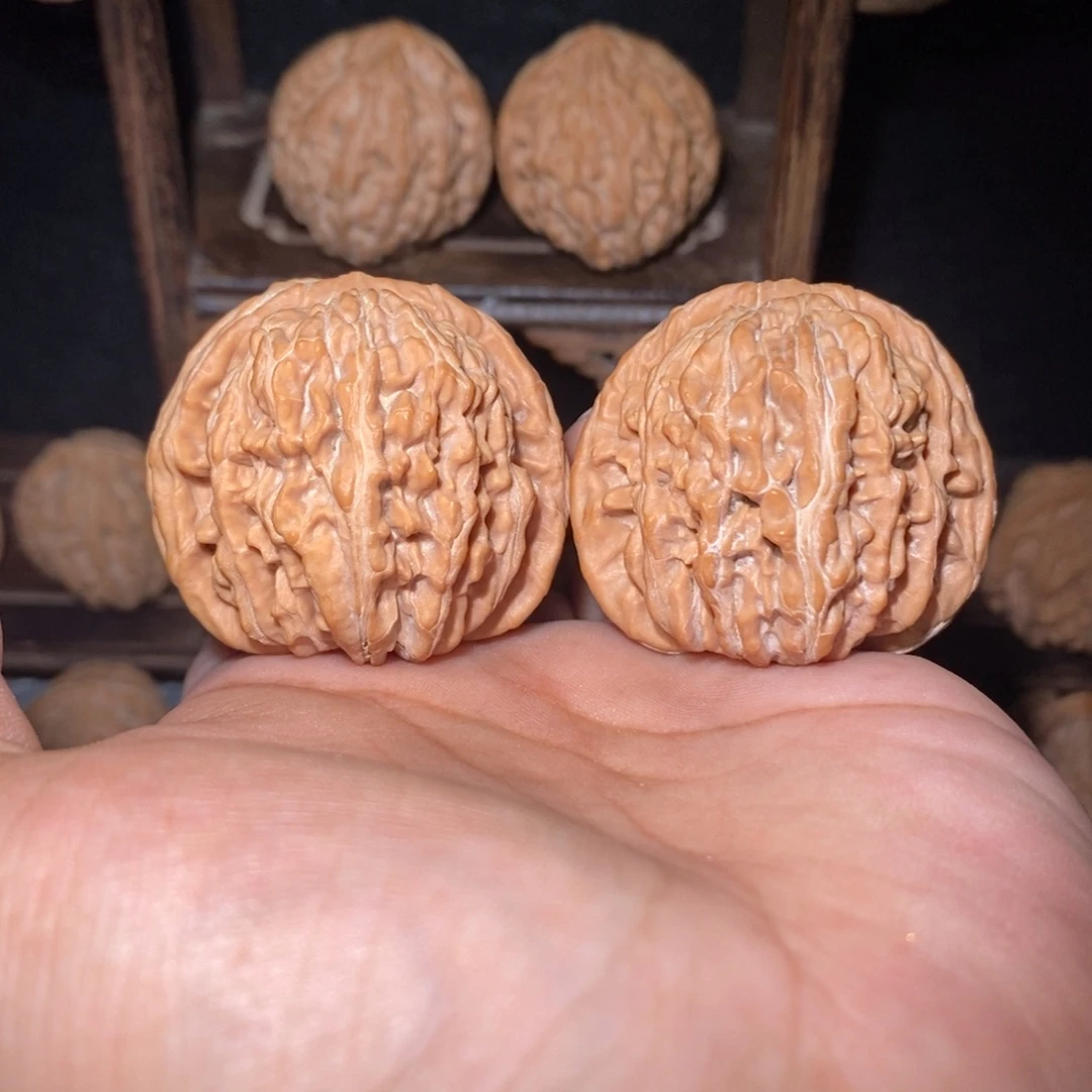 桃核把件43尺四座楼