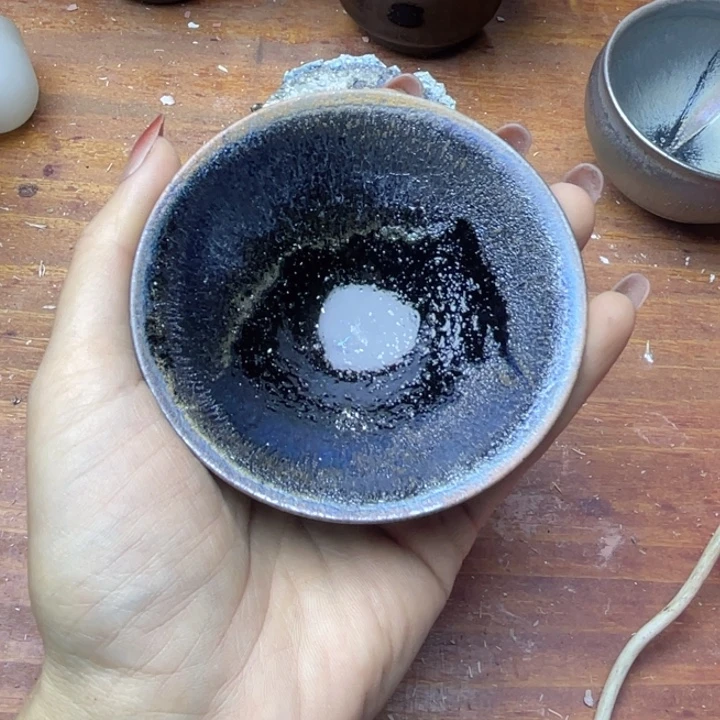 杨***光茶盏建盏柴烧开窑66666