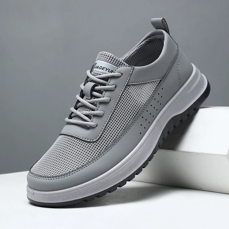 2025夏季新款透气镂空网面鞋软底男鞋男士轻便运动鞋舒适爸爸鞋男