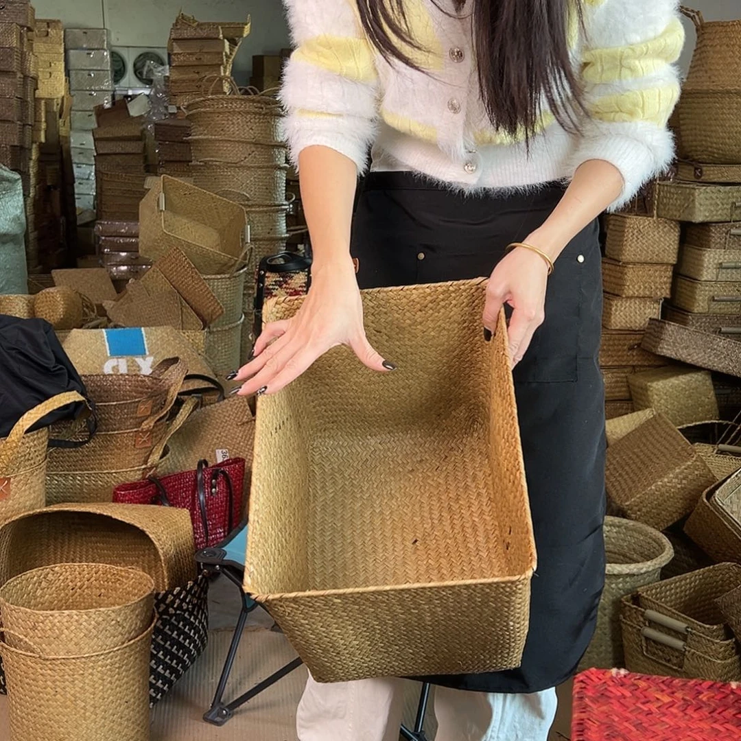 草编草编包/草编收纳盒微瑕疵