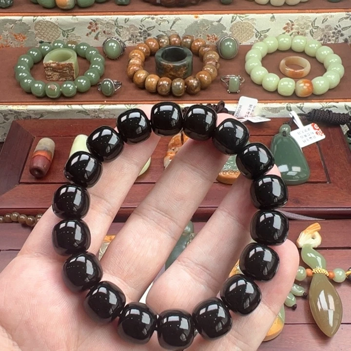 用***2岫岩老玉（透闪石质玉）未镶嵌手链