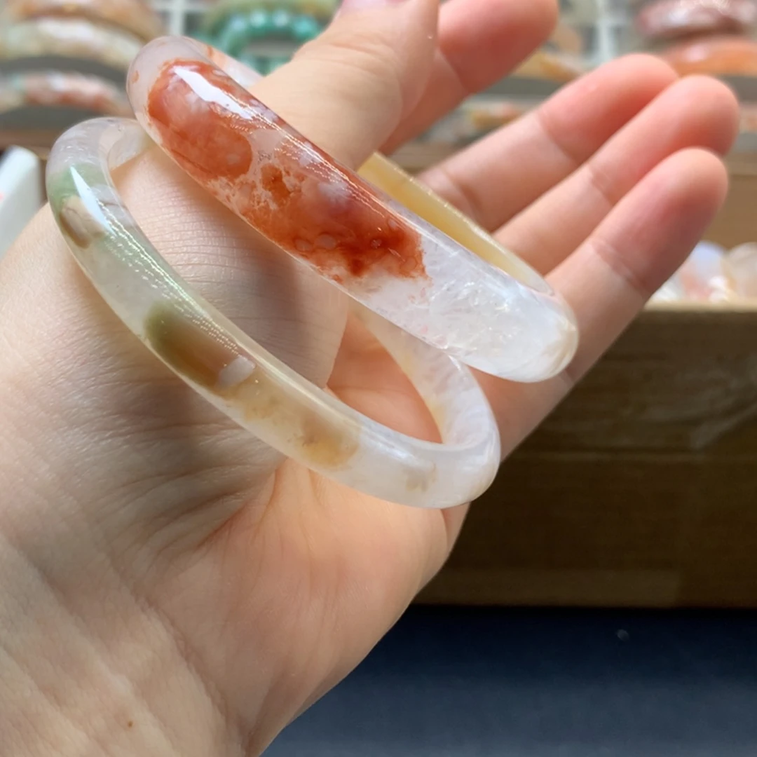 【闪购商品】玛瑙/玉髓手镯未镶嵌妞*妞