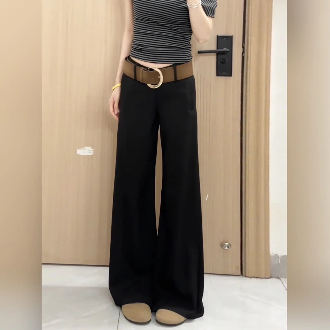 【加绒加厚+腰带】高腰显瘦休闲裤时尚百搭不挑人西装裤