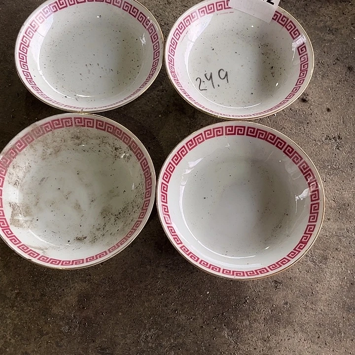 盘八九十年代高岭土盘碗碟有矿点D242