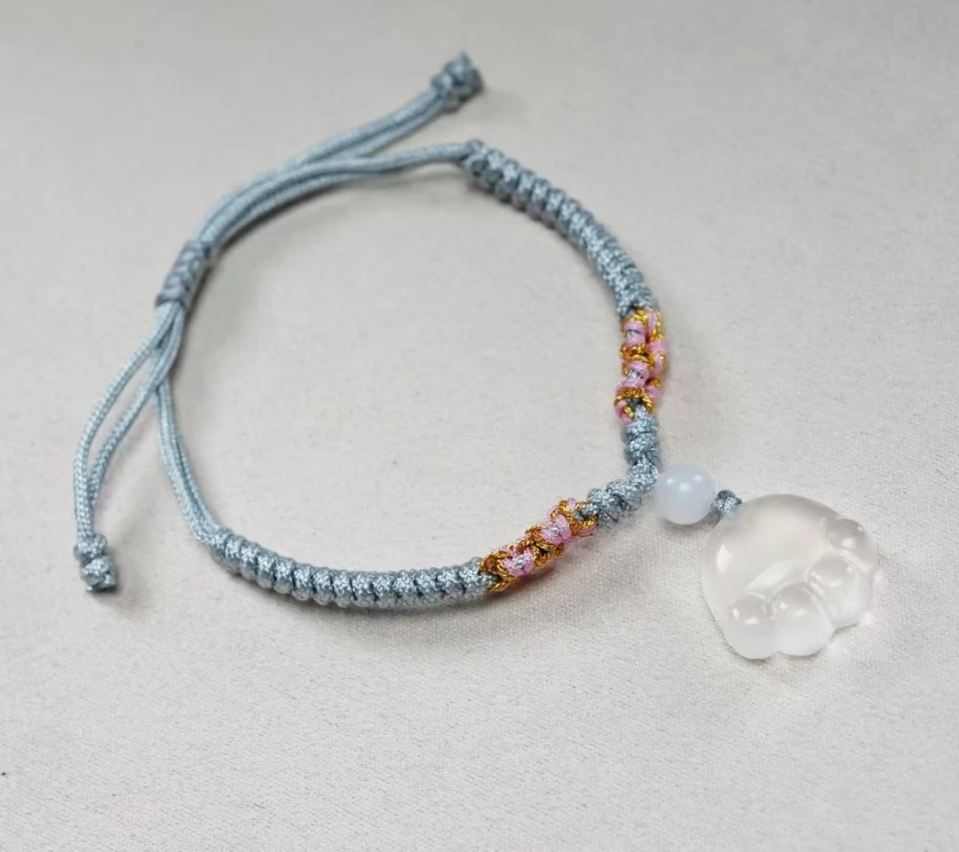 玛瑙猫爪款手绳