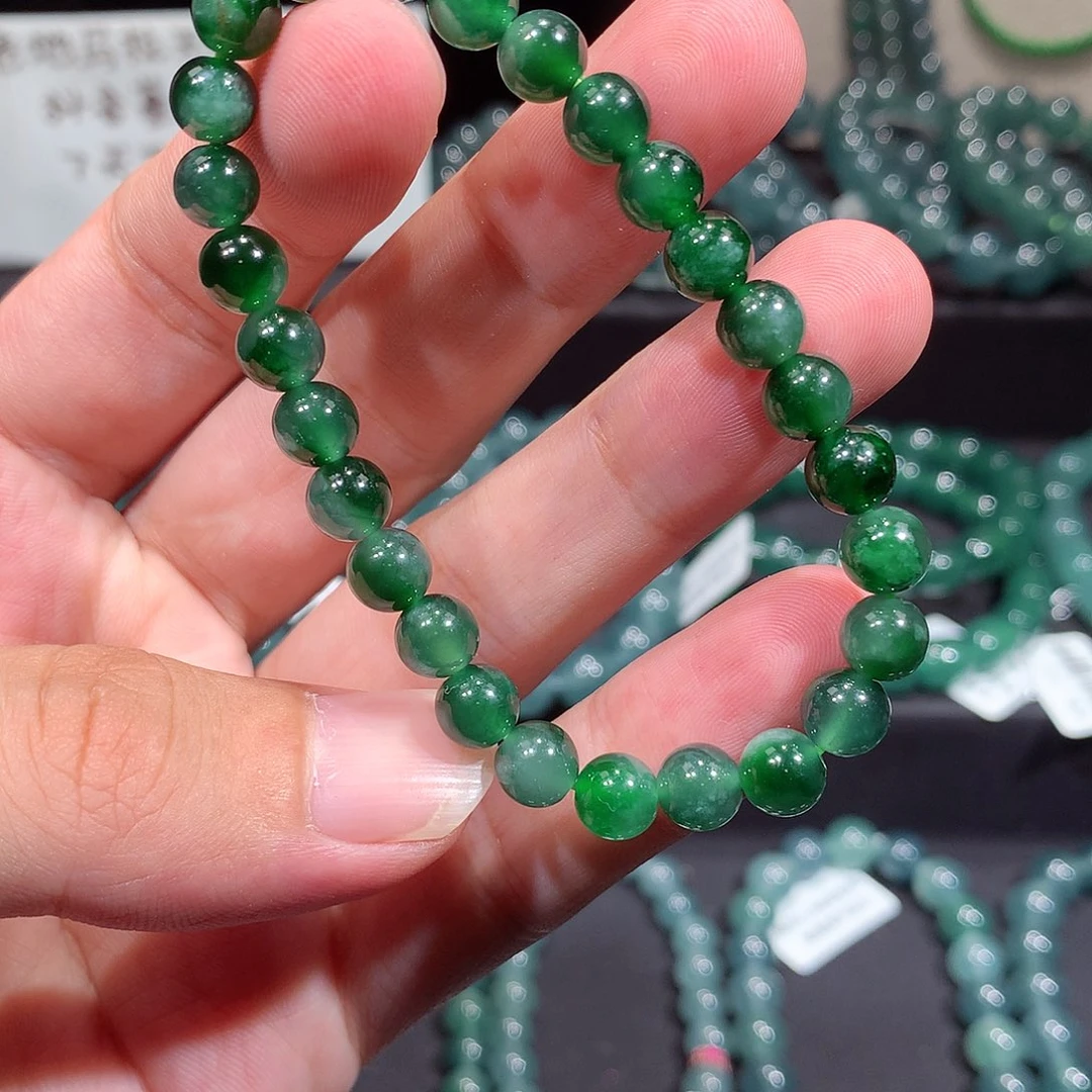 未镶嵌手链翡翠天然a货翡翠手串7