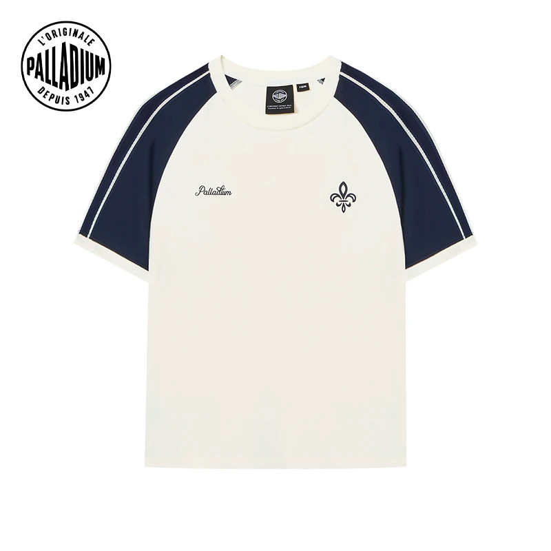 帕拉丁夏季女款上衣时尚复古拼接设计短袖T恤1911998