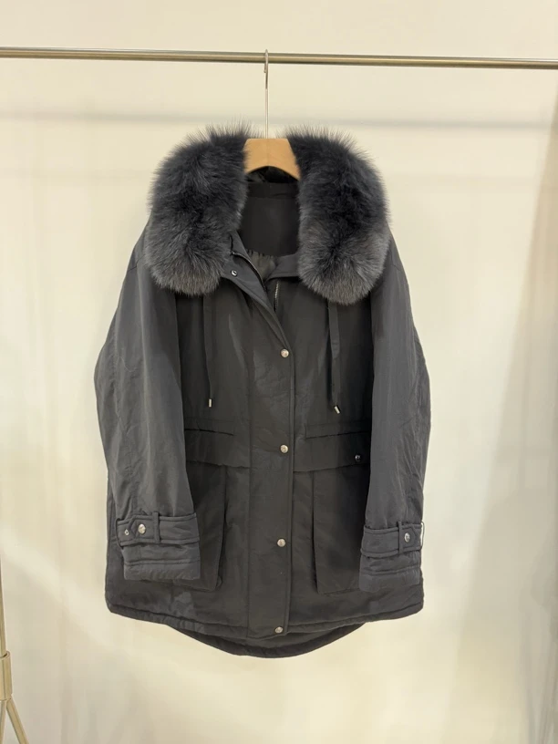 羽绒服包袖韩国订单纯色中长款百搭冬季女装短款加厚连帽秋冬时尚