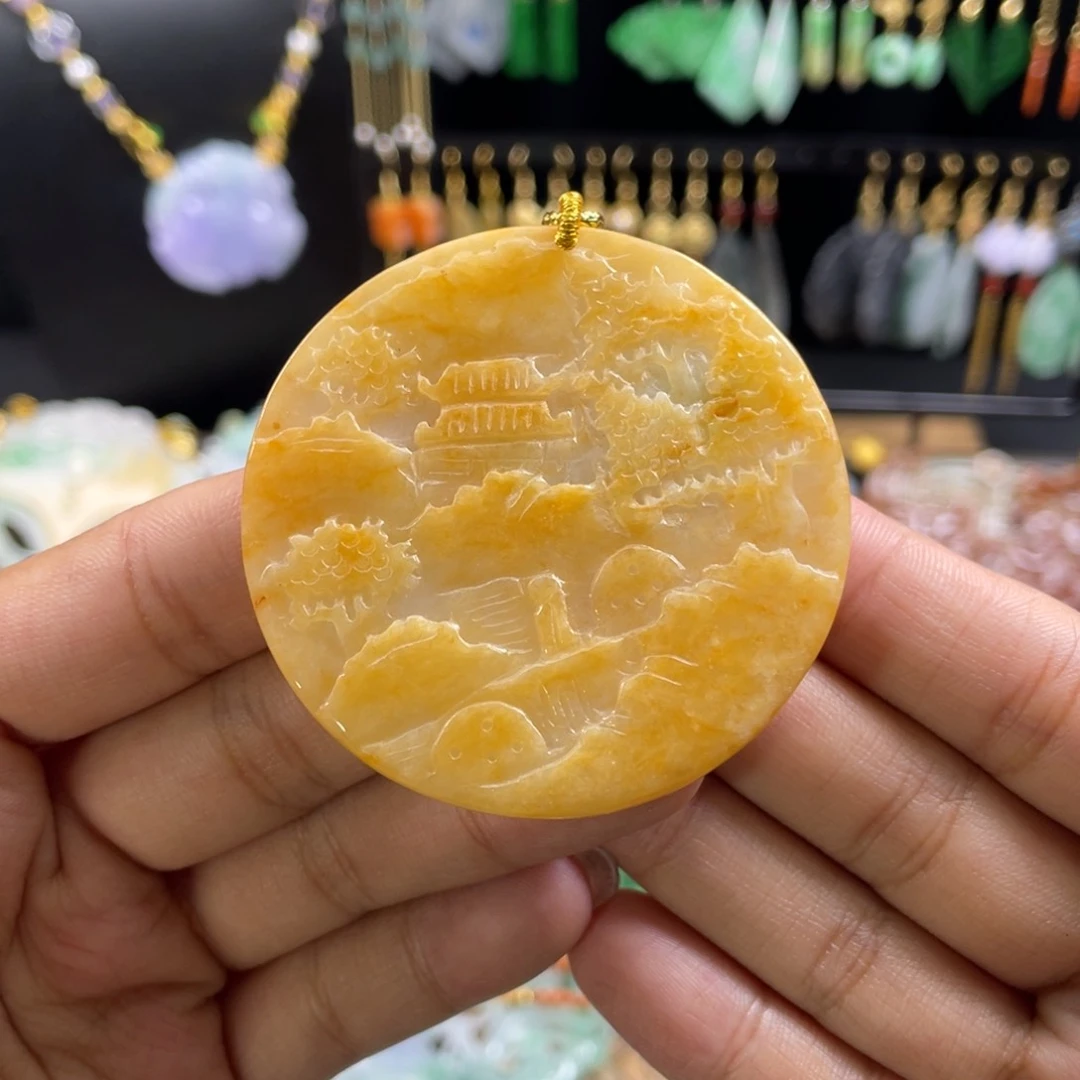 翡翠未镶嵌颈饰代编织