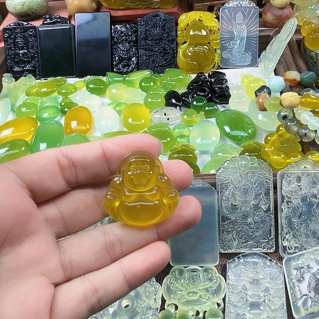 岫玉未镶嵌吊坠(不含链)