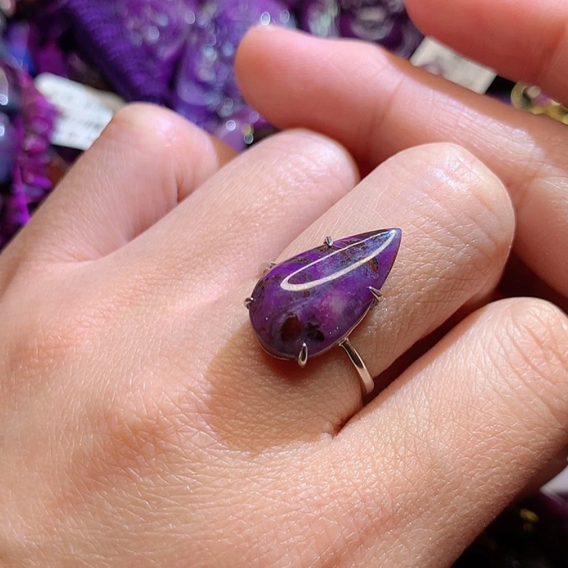 【闪购商品】苏纪石（舒俱来）戒指银S925镶嵌