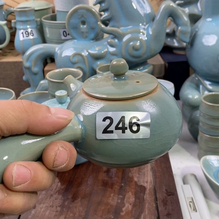 壶朵*原矿釉原产地汝瓷微瑕