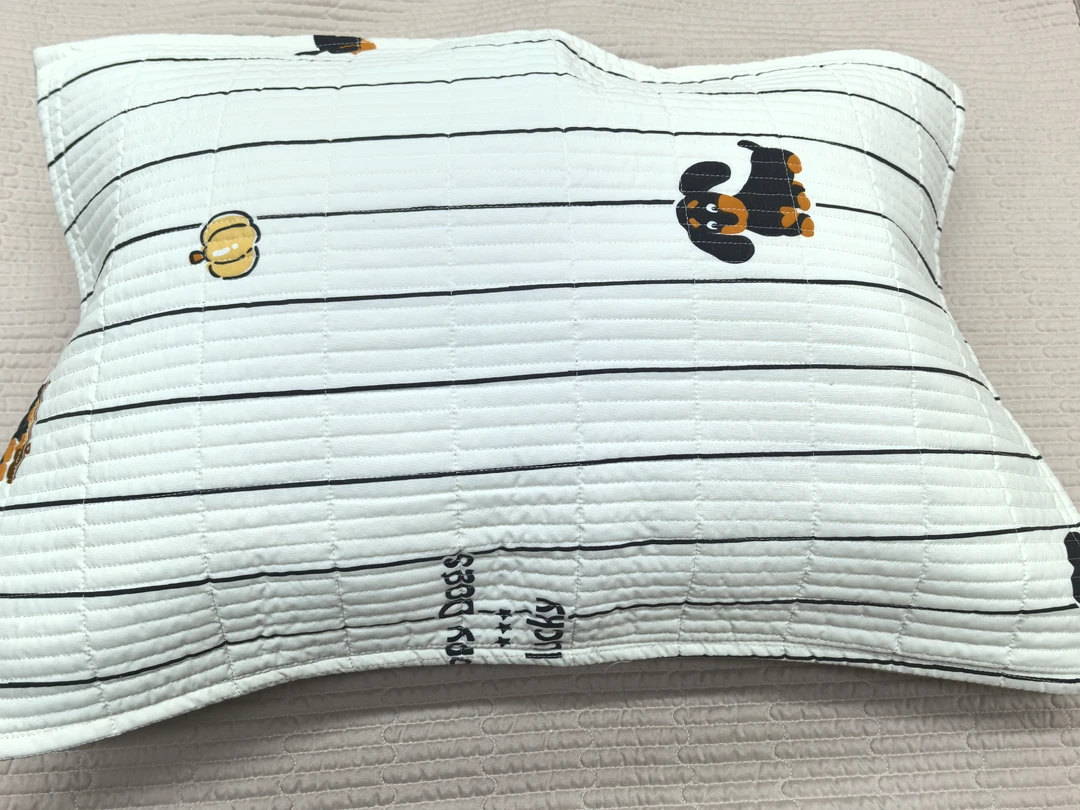 【竖条腊肠狗】 72*46枕套一对两条亲肤多功能