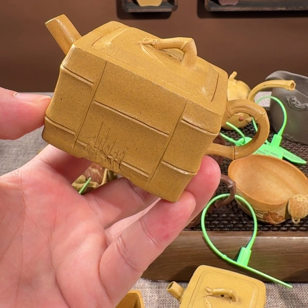 紫砂茶壶四方灵竹（大）