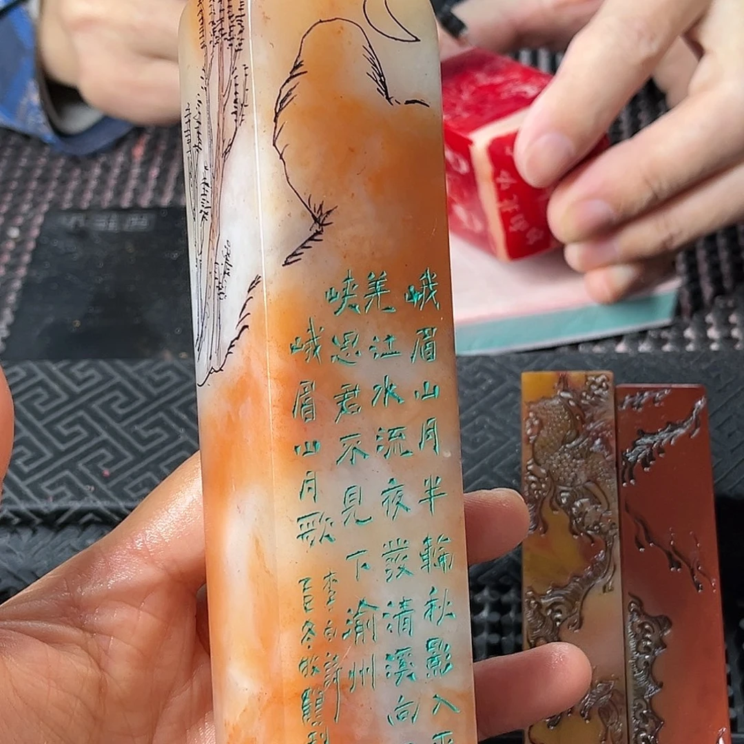 寿山石印石这个我都看出来这一