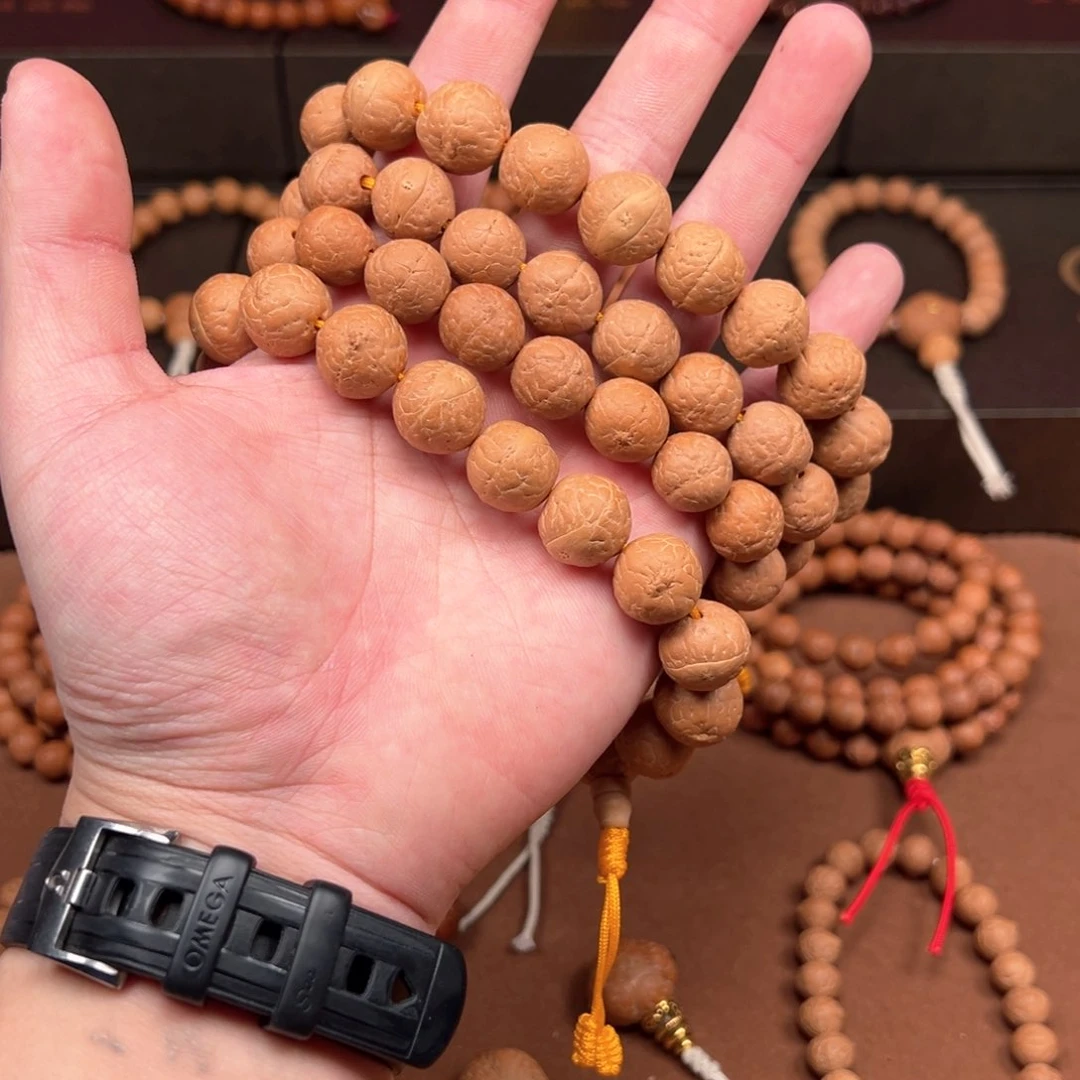 凤眼菩提手串玉化红皮